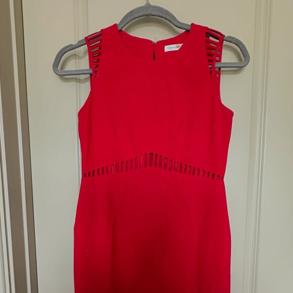 Calvin Klein Dress, 8, Red - Picture 1 of 2